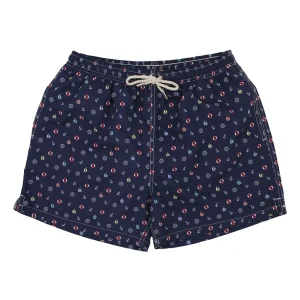 TRAJE DE BAÑO MOTIVOS MARINEROS AZUL MARINO