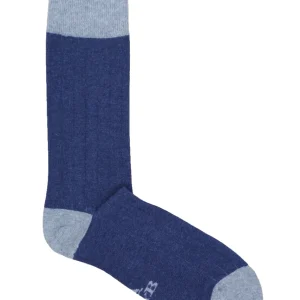 CALCETINES CANALÉ AZUL MARINO - GRIS