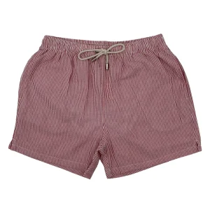 TRAJE DE BAÑO RAYAS ROJAS