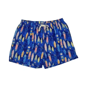 TRAJE DE BAÑO TABLAS DE SURF AZUL