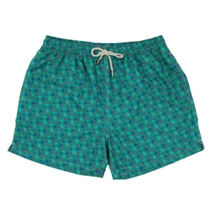 TRAJE DE BAÑO BAILE DE TORTUGAS MULTICOLOR VERDE - ROSA