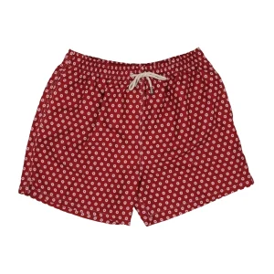 TRAJE DE BAÑO FLORES ROJAS