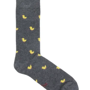 CALCETINES POLLITOS GRIS OSCURO