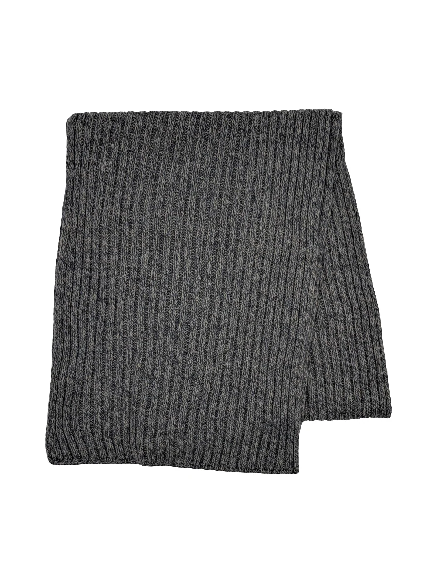 BUFANDA JASPEADA GRIS - BEIGE