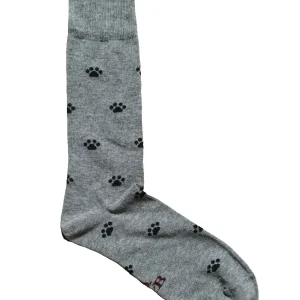 CALCETINES HUELLAS GRIS