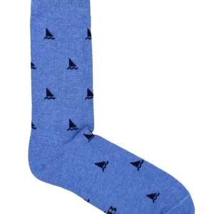 CALCETINES LOGO AZUL CLARO