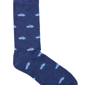 CALCETINES COCHE AZUL MARINO-AZUL CLARO
