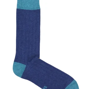 CALCETINES CANALÉ AZUL MARINO - VERDE