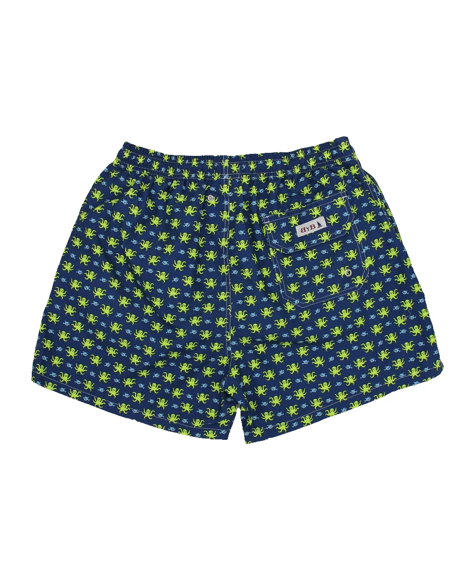 TRAJE DE BAÑO PULPOS Y PECES AZUL - Imagen 3