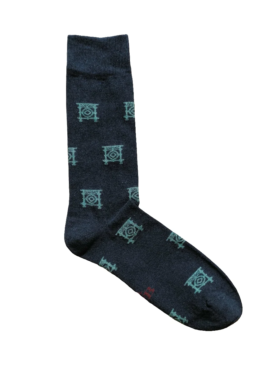 CALCETINES BARANDILLA DE LA CONCHA AZUL MARINO/VERDE