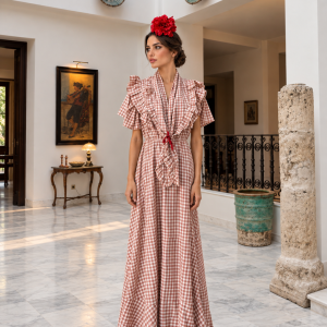 Bata Aljarafe + Piquillo Vichy Rosa Empolvado