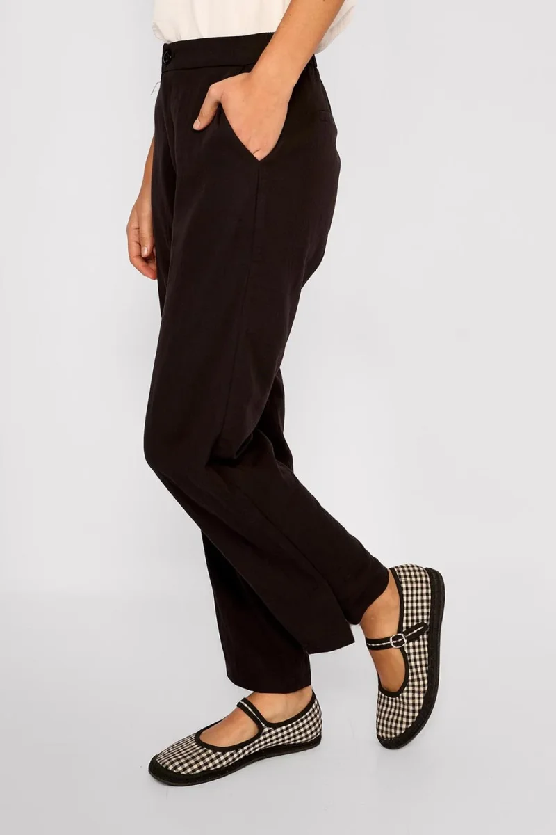Pantalón Recto Sastrero Alicia Negro - Imagen 3