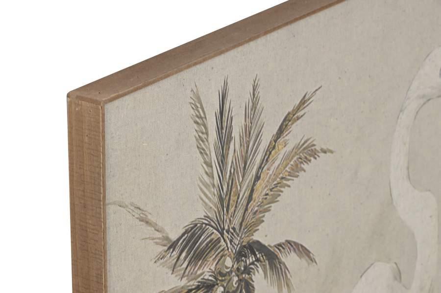 Cuadro Lienzo Lino Botánico Pavo Real 120×80 cm - Imagen 4