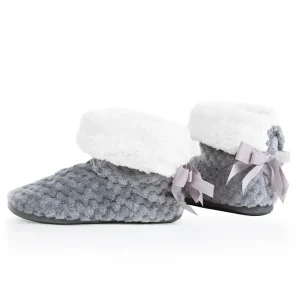 Botines de mujer jacquard borreguillo