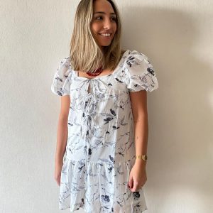 Vestido Romántico Laura Blanco Eclipse