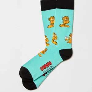 Calcetines Garfield turquesa