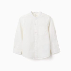 Camisa Lino cuello mao blanco roto Zippy ZKBAP0302_26008