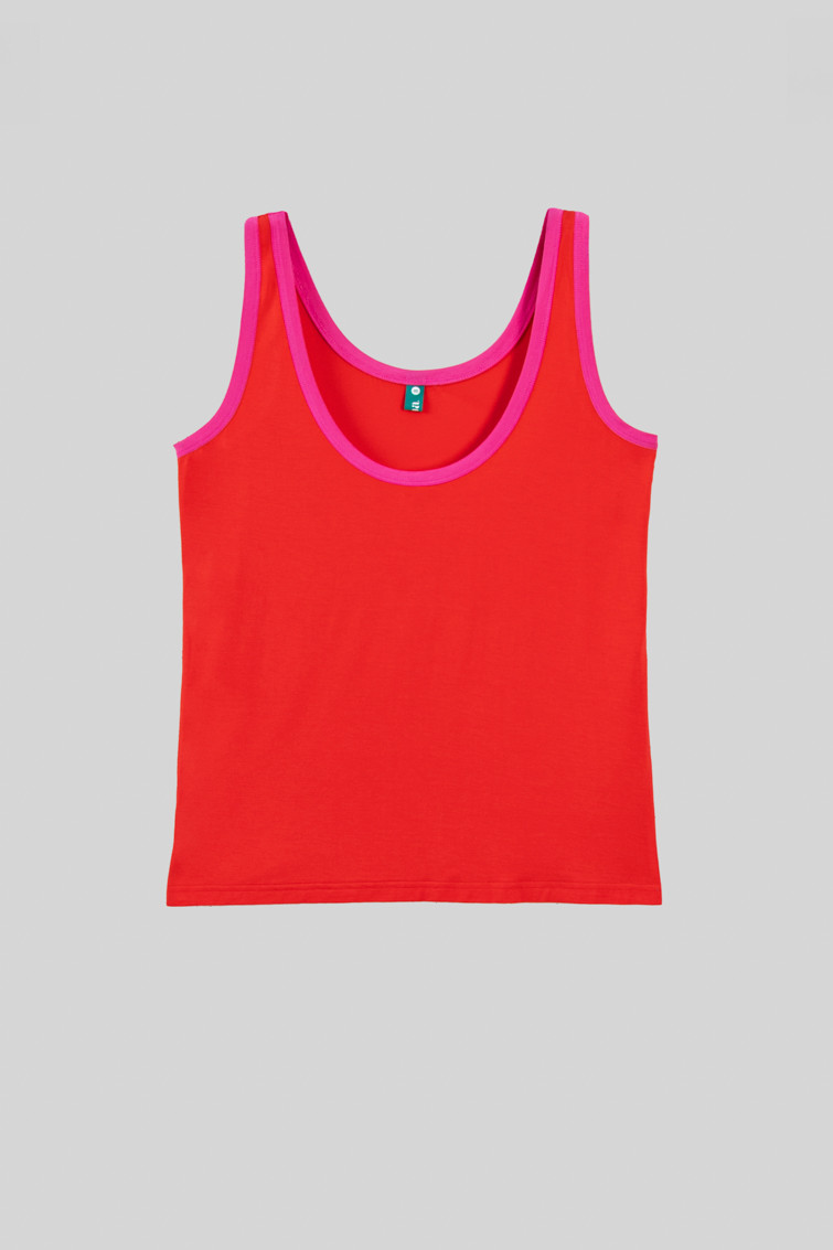Camiseta tirantes roja Dolce Far Niente - Imagen 7