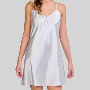 Camisón corto de raso tirantes