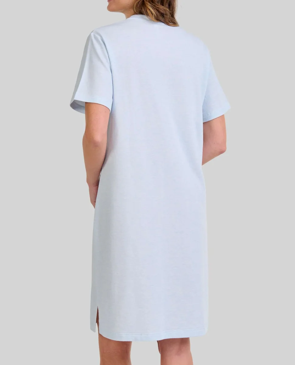 Camisón lencero manga corta cuello abotonado - Imagen 4