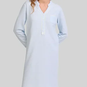 Camisón lencero manga larga cuello pata