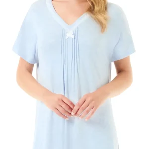 Camisón de verano manga corta con puntilla