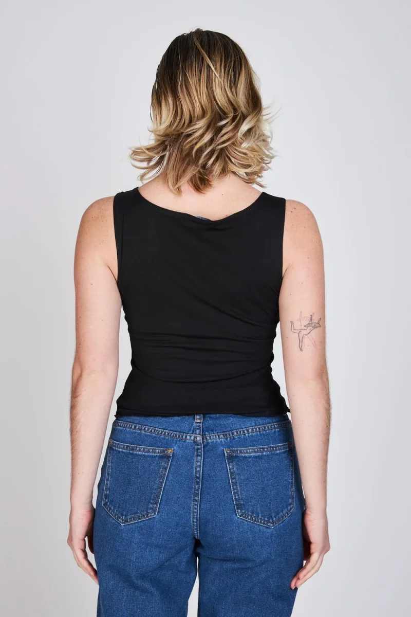 Polera Mesh Escote Bote Amy Blanco ATR by Eclipse - Imagen 4