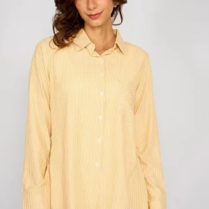 Camisa Rayas Milagros Amarillo