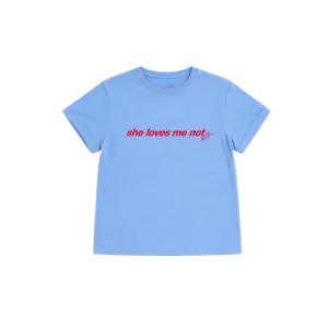 camiseta baby tee she loves me not