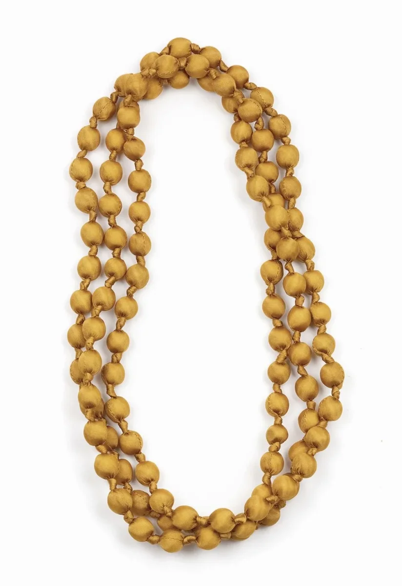 Collar Il Baco Da Seta Bolas Seda Ámbar 12.2 - Imagen 3