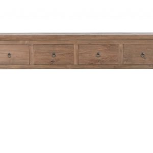 Consola Rústica de Madera Reciclada con 4 Cajones