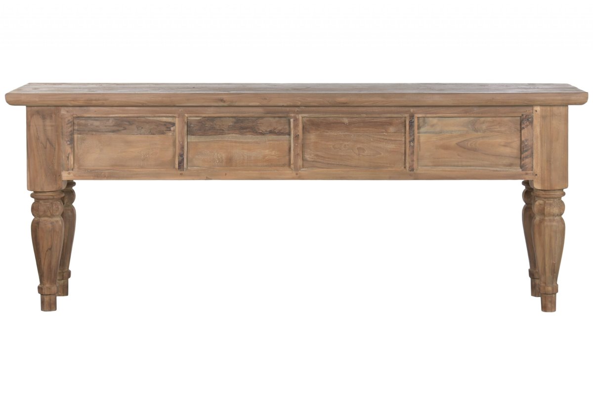 Consola Rústica de Madera Reciclada con 4 Cajones - Imagen 4