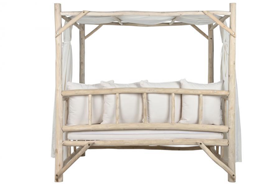 Cama Chill Out Exterior de Teca y Poliéster - Imagen 8