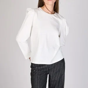 Polera con Recogido en Hombro Clair Crudo Eclipse
