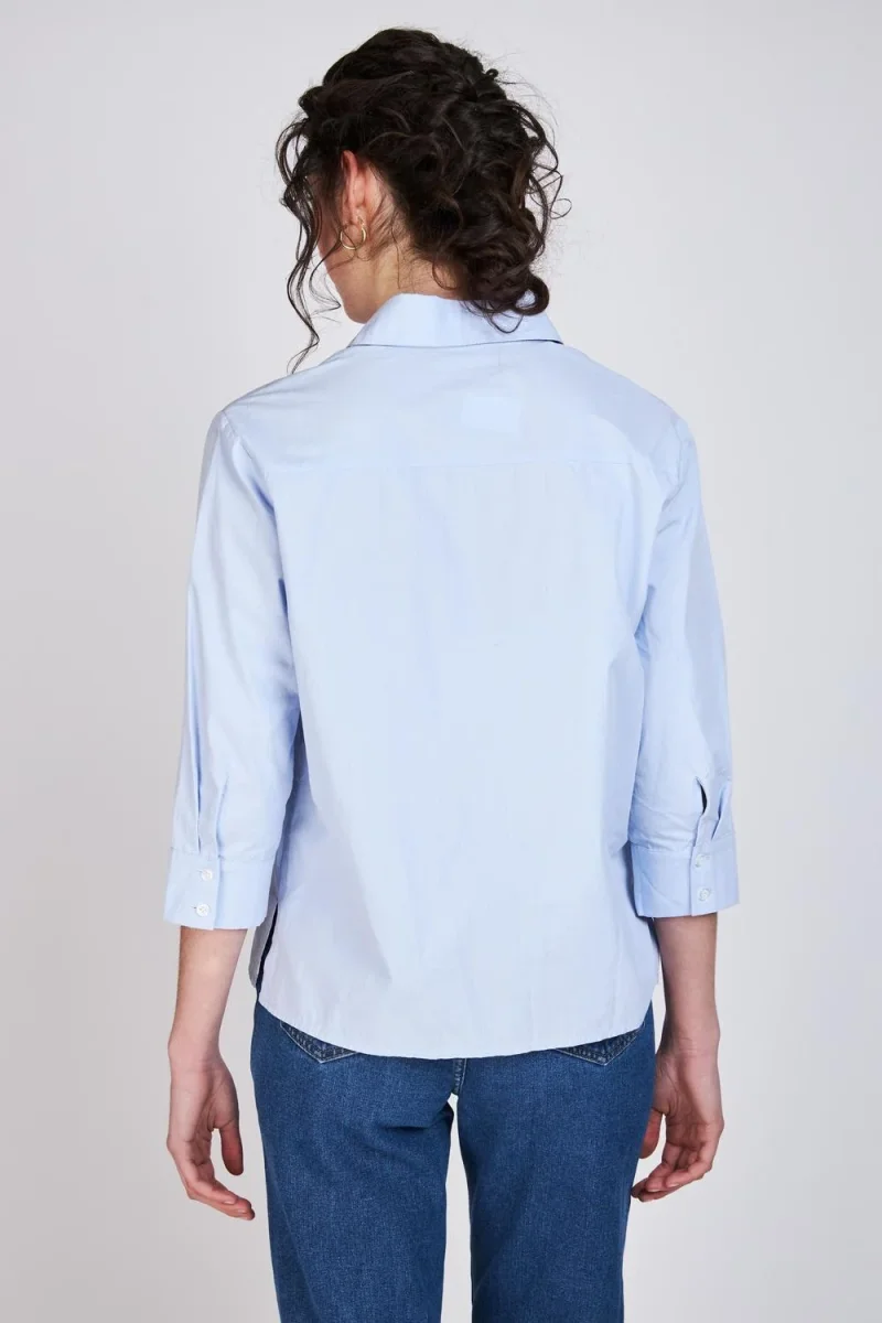 Camisa Manga Tres Cuartos Verónica Azul Woman by Eclipse - Imagen 3