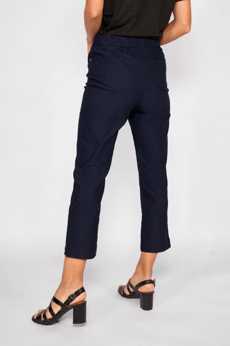 Pantalón Detalles Dorados Diana Azul