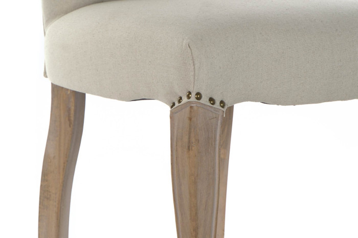 Silla lino beige (51 cm) - Imagen 8