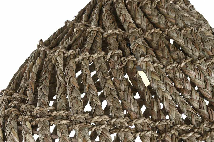 Lámpara colgante artesanal de fibras naturales con flecos - Imagen 5