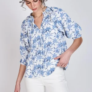 Blusa Vuelos Blanca Violeta Azul Woman by Eclipse