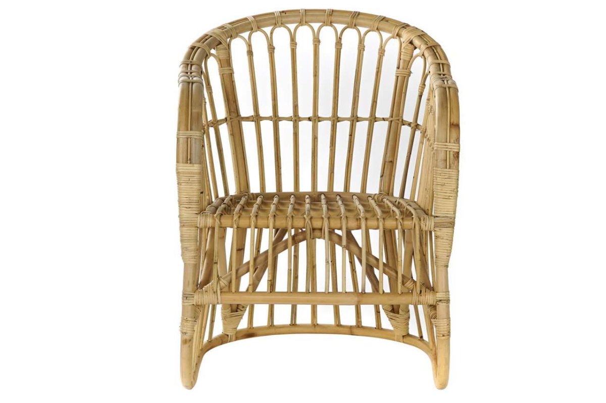Butaca Ergonómica de Ratán Natural de Diseño Abierto - Imagen 6