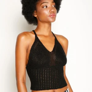 Top Crochet Lupe Negro Eclipse