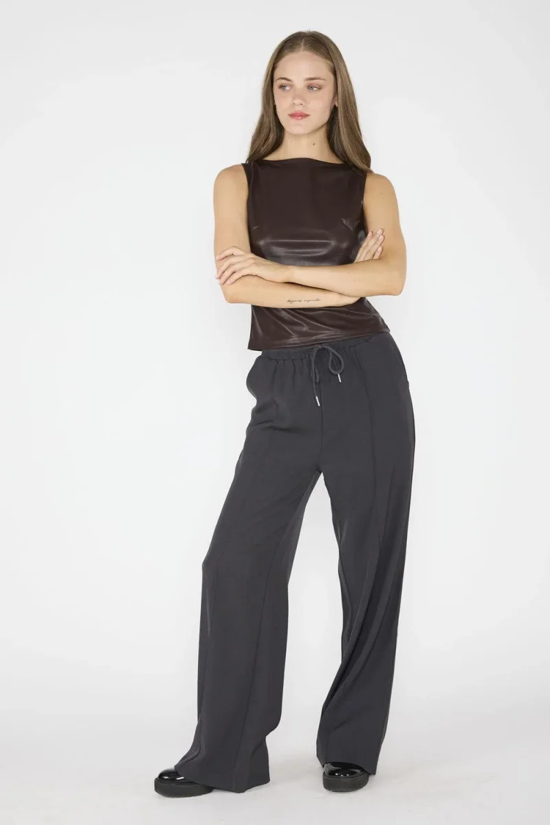 Top Cuerina Ana Chocolate - Imagen 5