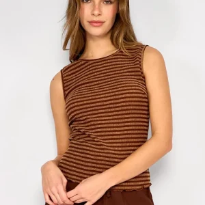 Top Rib Rayas Andrea Chocolate