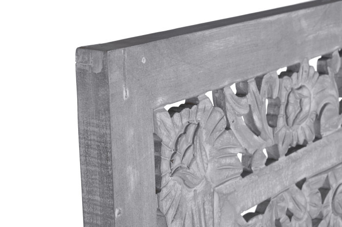 Cabecero Mandala Decorativo Panel Calado MDF Gris - Imagen 3