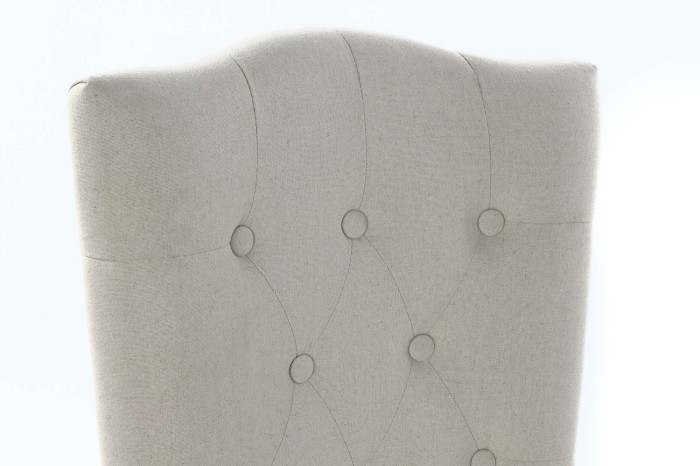 Silla lino beige (51 cm) - Imagen 4