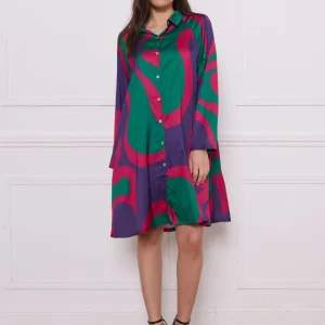 Chemise motifs polyester