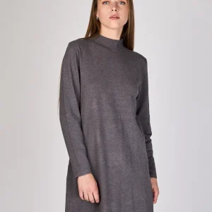 Vestido Tejido Josefa Gris Eclipse