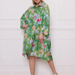 Chemise verte viscose nylon