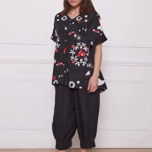 Chemise courte en coton moderne