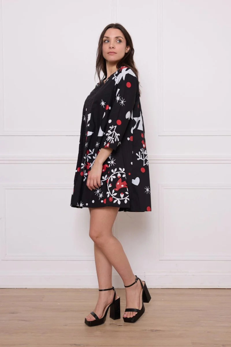 Robe courte en coton moderne - Imagen 6